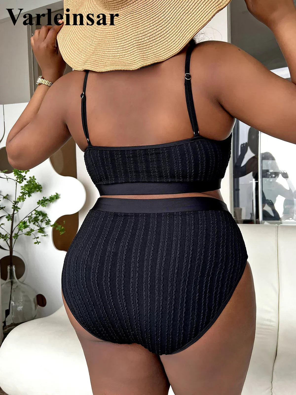 Ribbed Bikini Size Swimwear Women