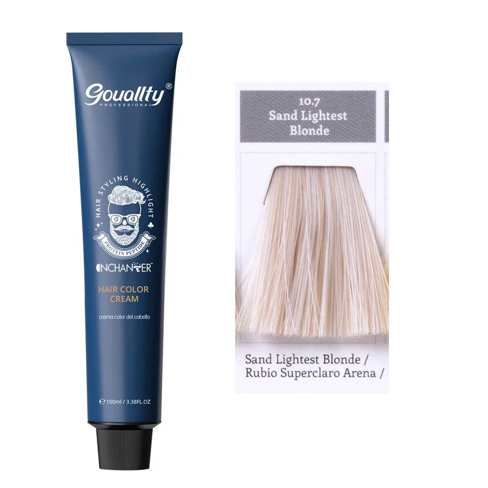 Professional Hair Dye Permanent Golden Brown Sliver Hair