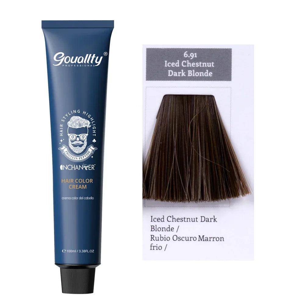 Professional Hair Dye Permanent Golden Brown Sliver Hair