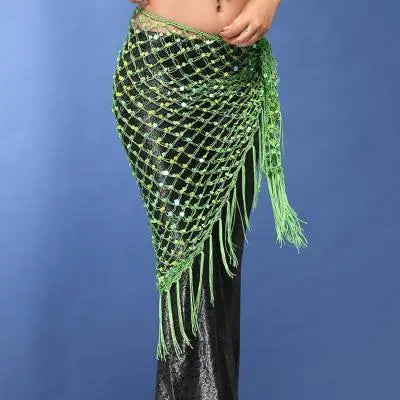 Colors Belly Dance Accessories Long Tassel Belt Elastic