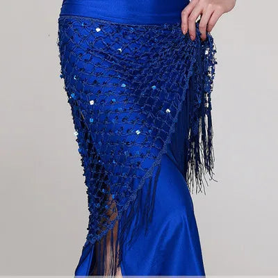 Colors Belly Dance Accessories Long Tassel Belt Elastic