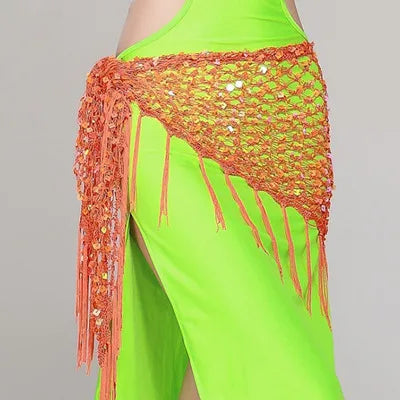 Colors Belly Dance Accessories Long Tassel Belt Elastic