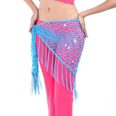 Colors Belly Dance Accessories Long Tassel Belt Elastic