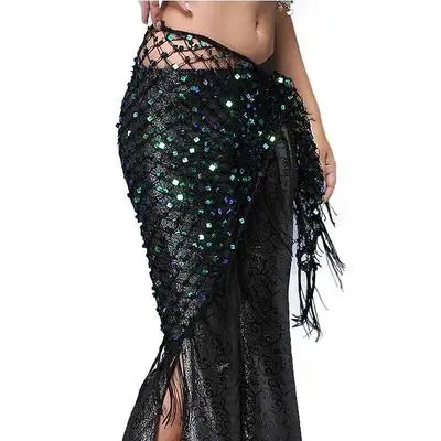 Colors Belly Dance Accessories Long Tassel Belt Elastic
