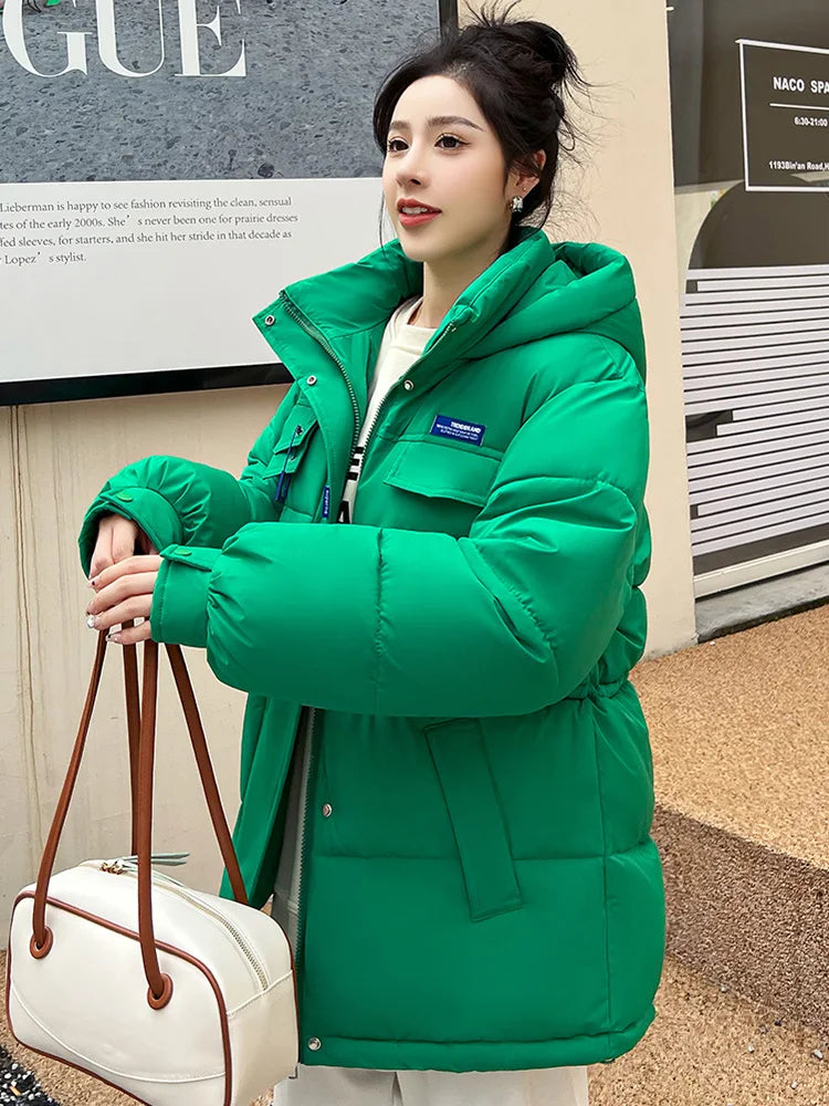 New Winter Women Oversized Parkas Jackets Casual Thick
