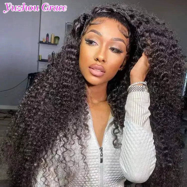 Kinky Curly Hair 5X5/4X4 Hd Lace Closure Wigs