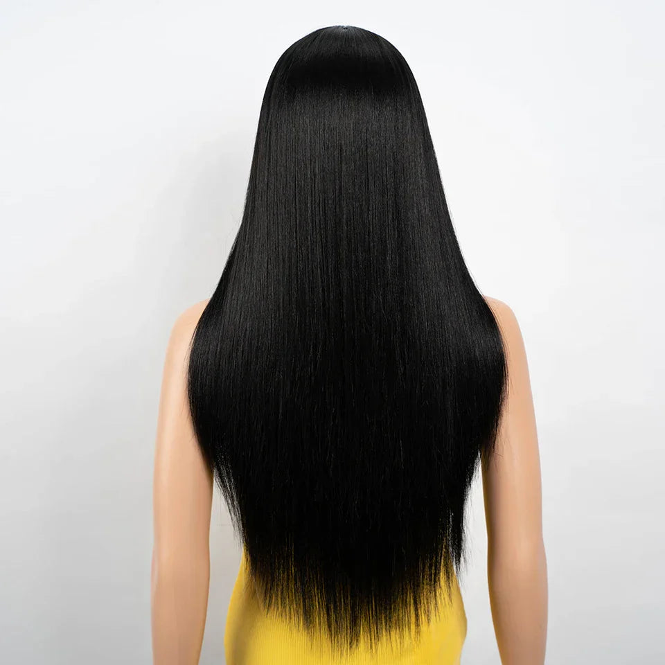 Synthetic Lace Front Wig For Black Women Long