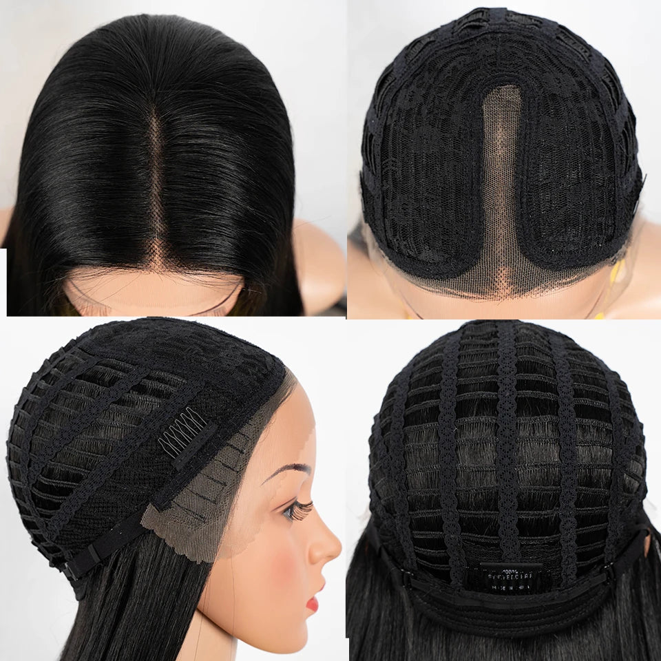 Synthetic Lace Front Wig For Black Women Long