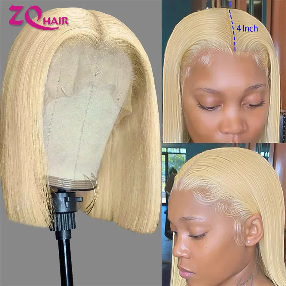 Short Cut Bob Wig Pre Plucked Bone Straight