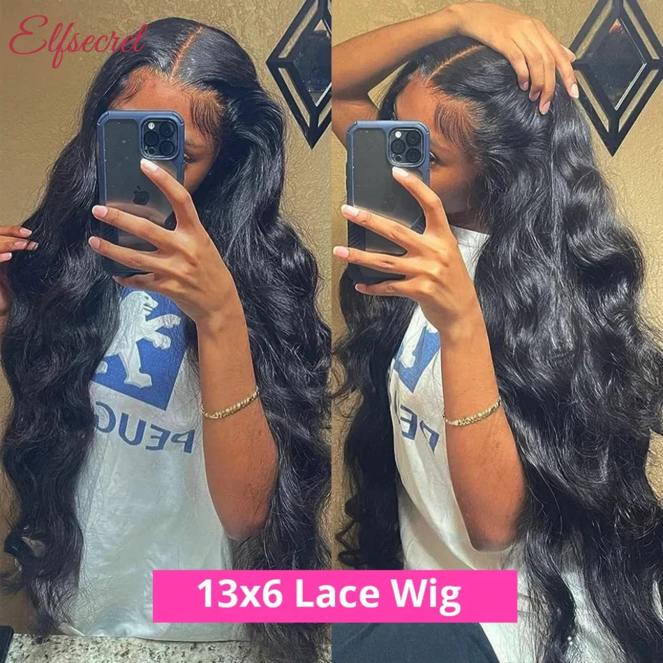 Glueless Wigs Human Hair Lace Frontal Wig Brazilian