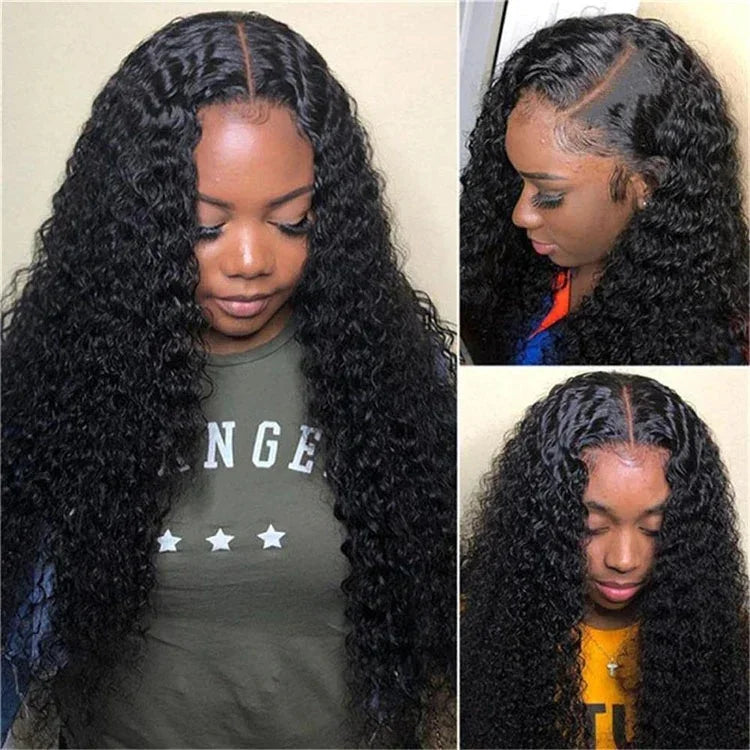 Kinky Curly Hair 5X5/4X4 Hd Lace Closure Wigs