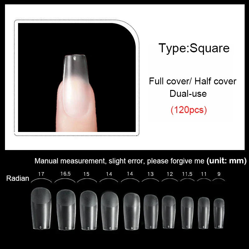 False Nails New Matte Tips Fake Nail Capsule