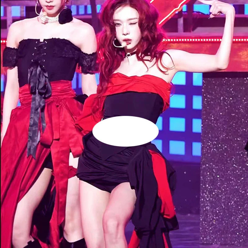 Female Singer Jazz Dancer Costume Women Group Kpop