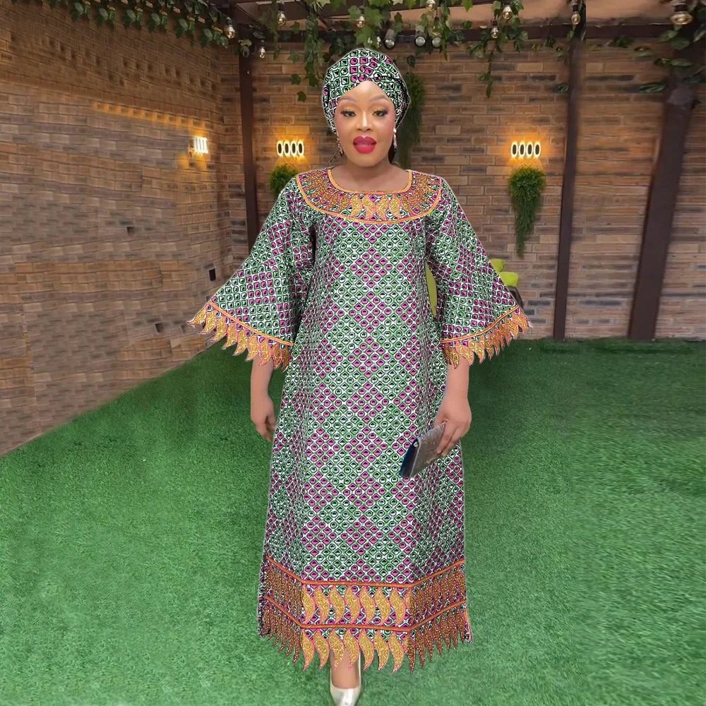 H&D New African Clothes For Women Traditional Embroidery