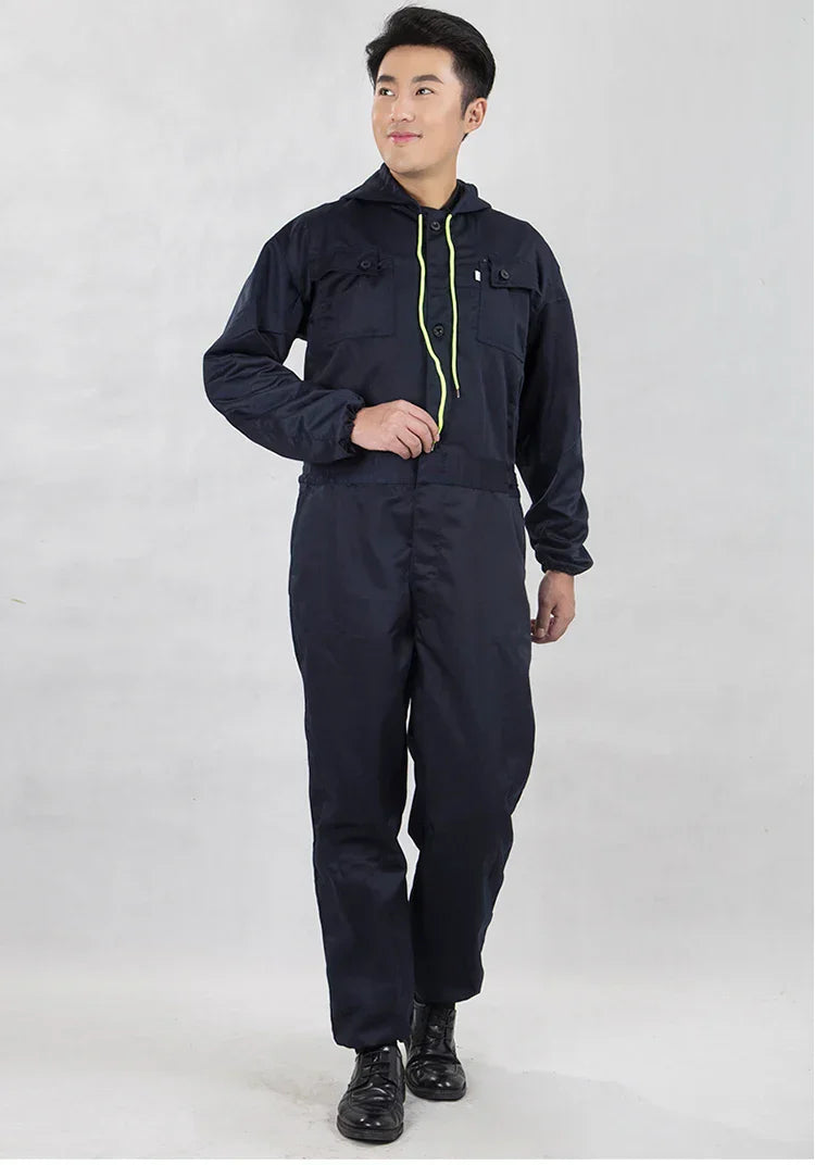 Work Overalls Men' Work Clothing Dust-Proof Wear Resistant