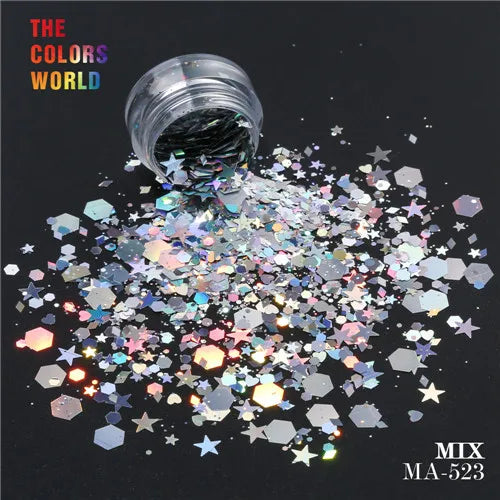 Mix Shape Mix Nail Glitter For Nail