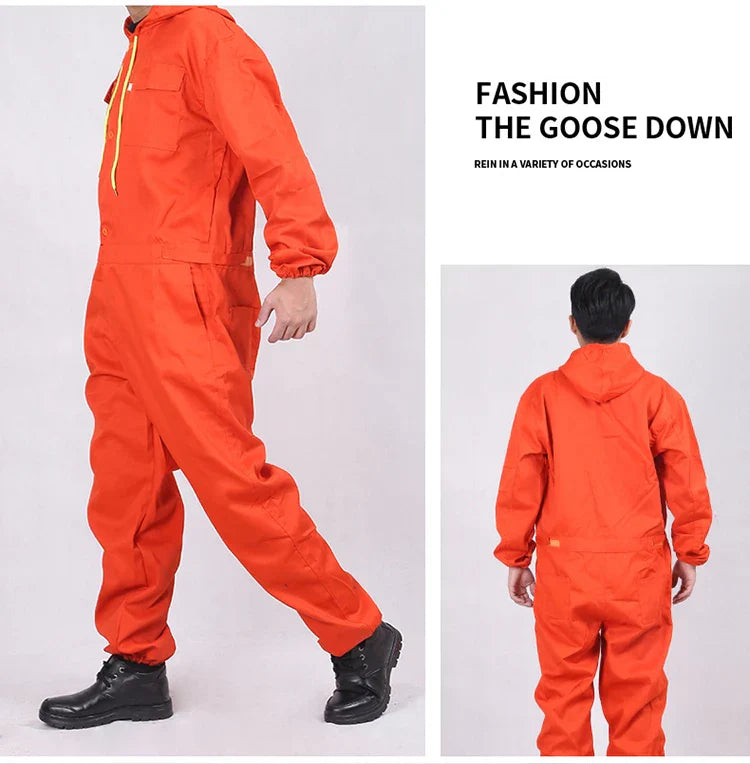 Work Overalls Men' Work Clothing Dust-Proof Wear Resistant