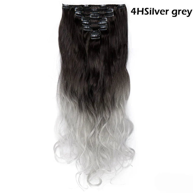 Noilite Synthetic G Pcs/Set Clip In On Hair
