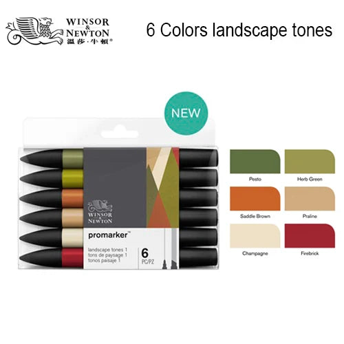 Winsor&Newton Colors Promarkers Alcohol Base Ink Twin
