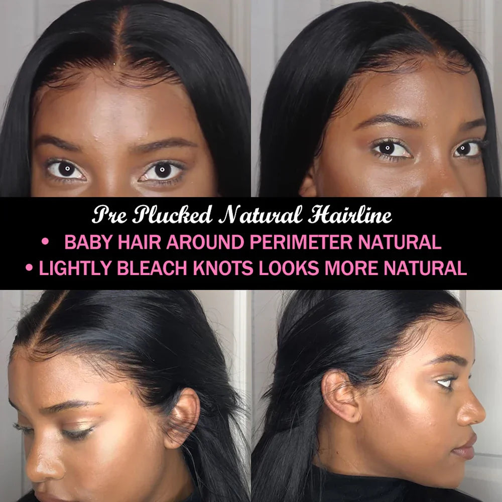Transparent  Lace Front Human Hair Wigs