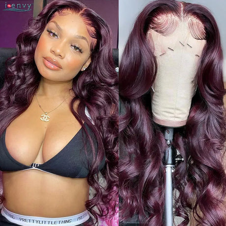 Burgundy Lace Front Wig Body Wave