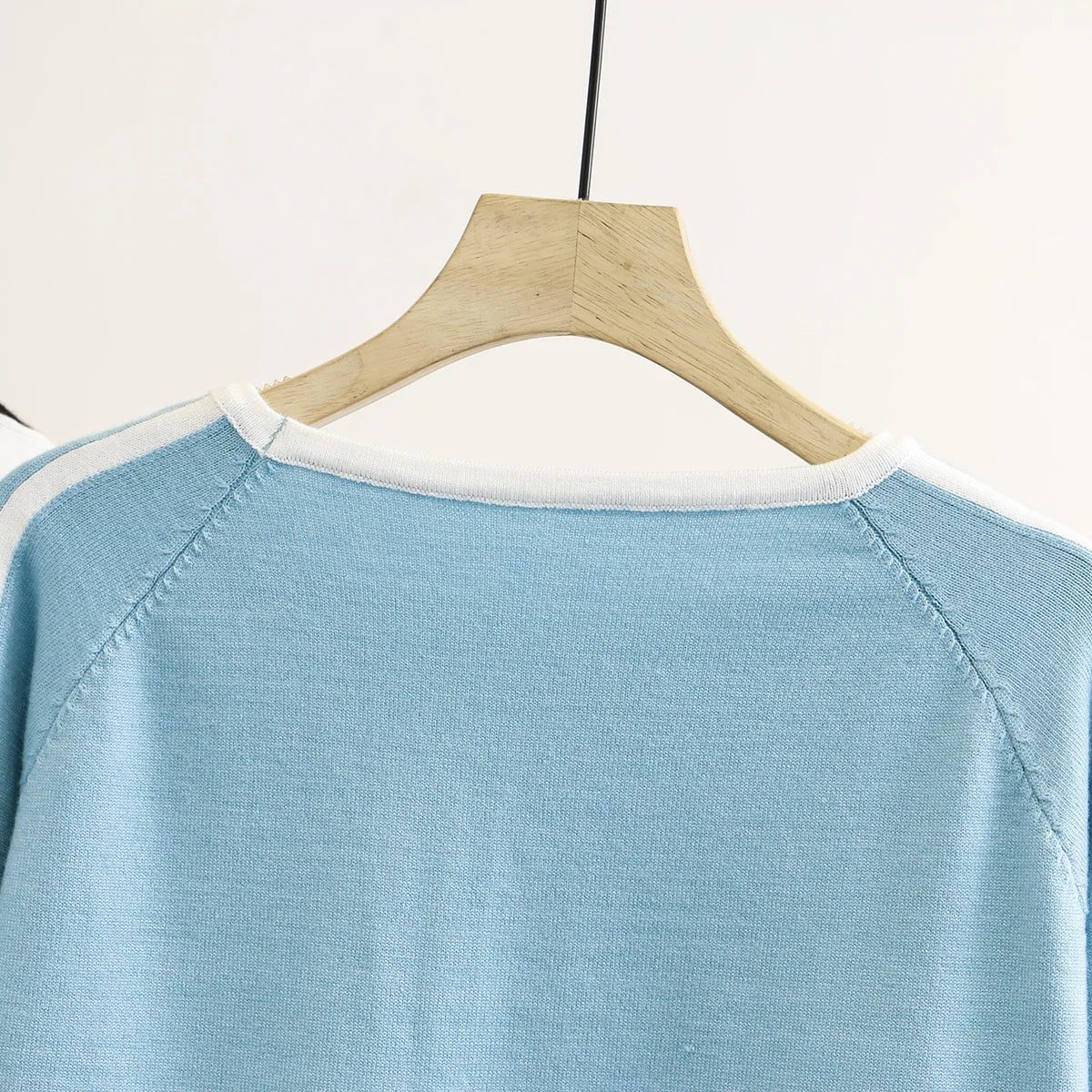 Women' Sweaters Fashion Autumn Jumper Striped Splice Raglan