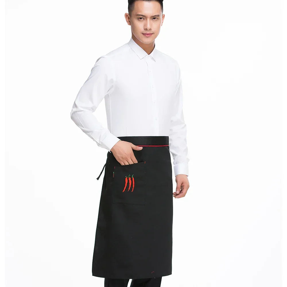 Kitchen Cooking Apron Work Dining Half-Length Long Waist