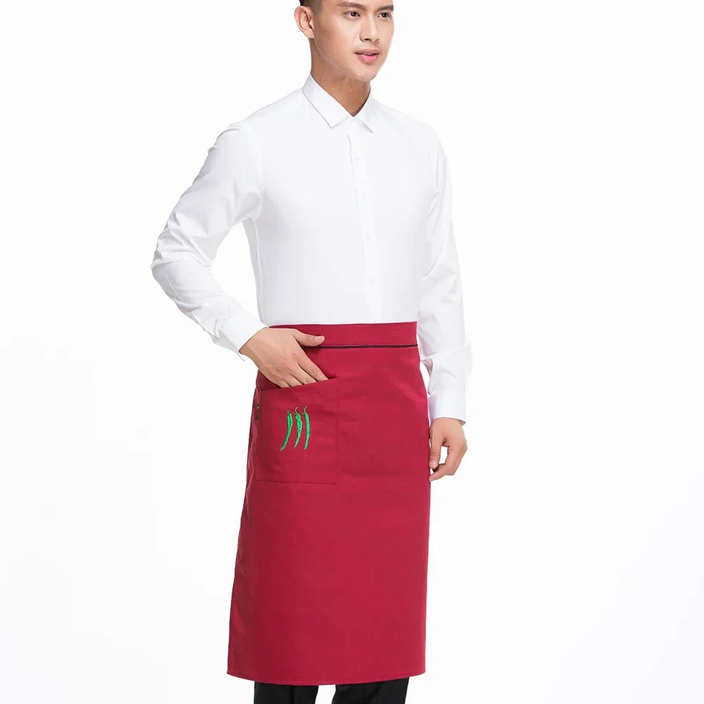 Kitchen Cooking Apron Work Dining Half-Length Long Waist