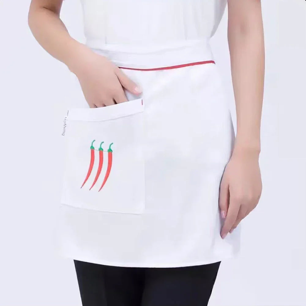 Kitchen Cooking Apron Work Dining Half-Length Long Waist