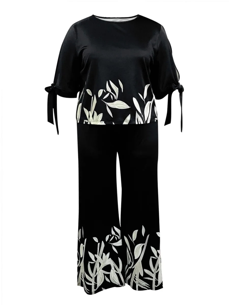 Lw Women Personalized Printed Pants Set Woman Matching