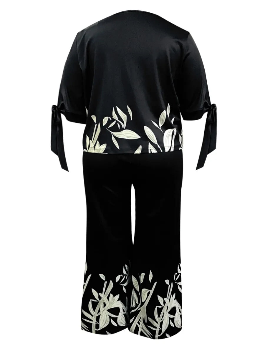 Lw Women Personalized Printed Pants Set Woman Matching