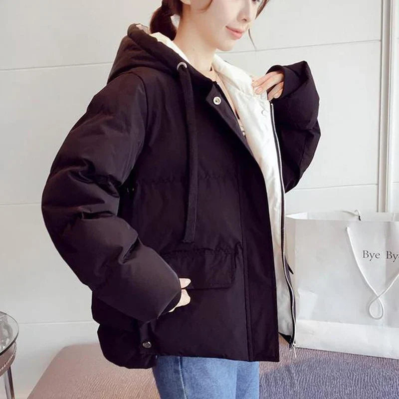 Lucyever New Winter Women'S Down Cotton Jacket Casual
