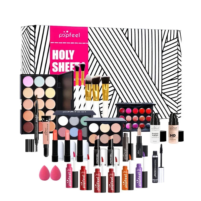 Makeup Kit Full Professional Eyeshadow Lip Gloss Blush