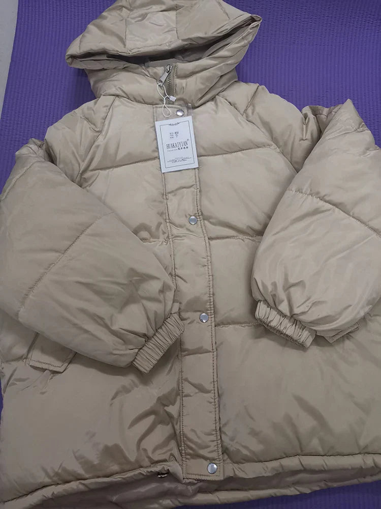 New Women Short Jacket Winter Thick Hooded Cotton