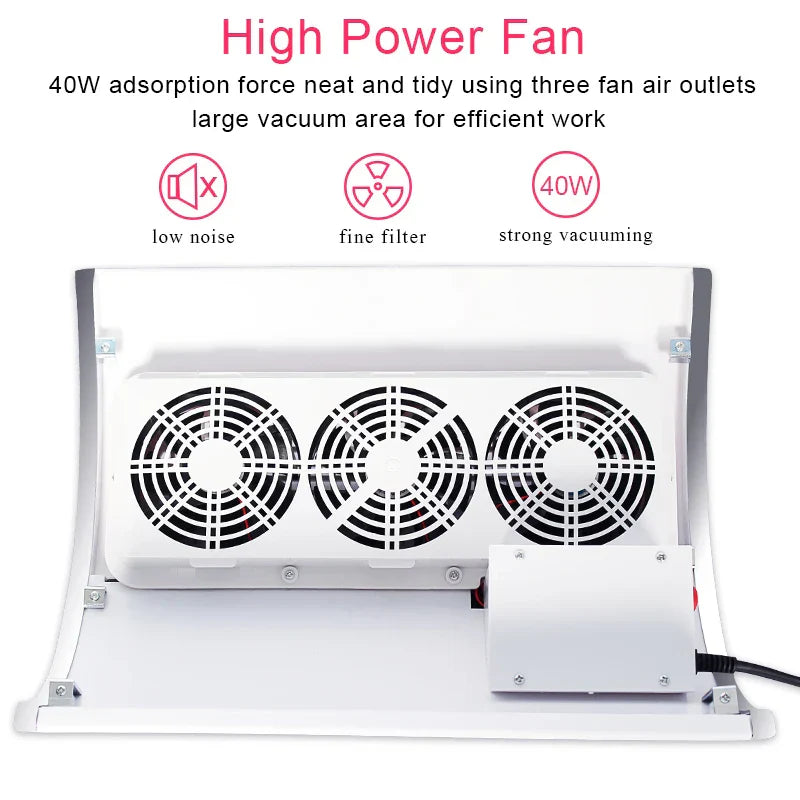 Powerful Nail Suction Dust Collector Low Noisy