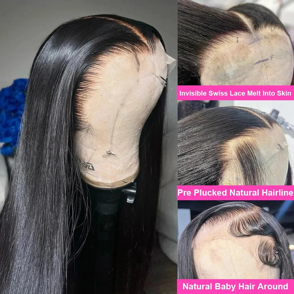 Straight Lace Front Wigs Glueless 13X4 Lace Front