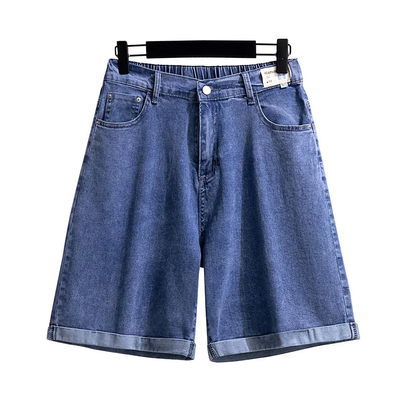 Women' Five-Point Denim Shorts Hip Summer High-Waist