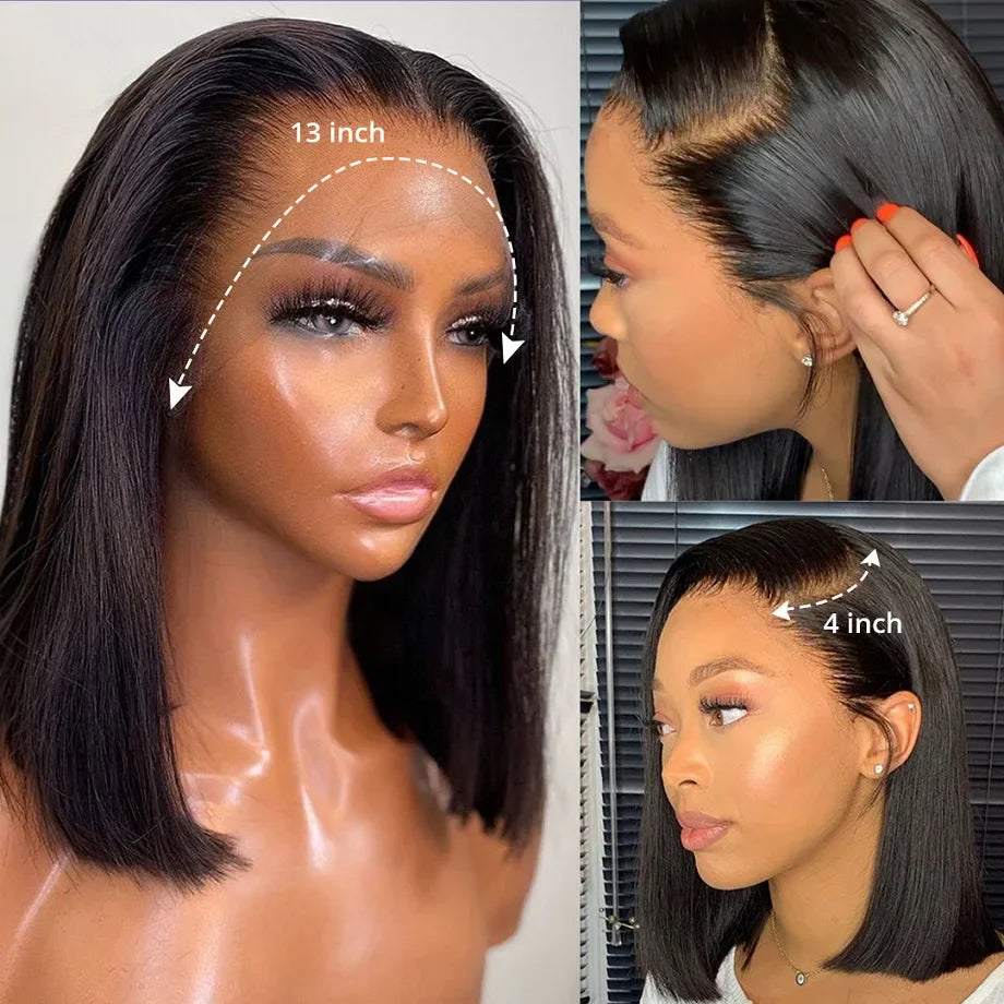 Short Bob Wig Lace Front Human Hair Wig
