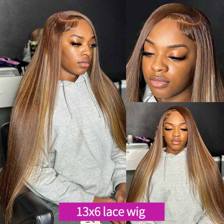 Hairinside Straight Highlight Wigs Human Hair