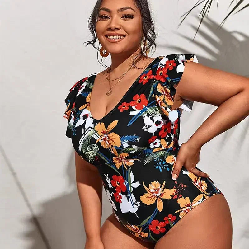 Y2K Floral Bikini Women Leopard Printed Swimwears Sexy