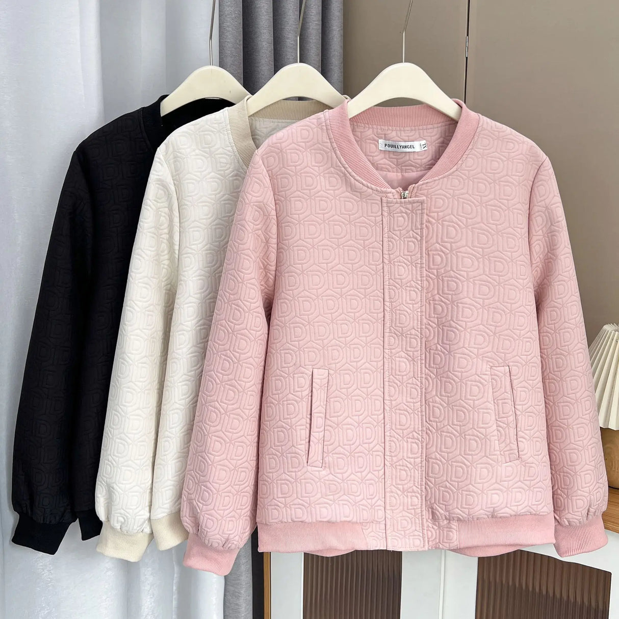 Womens Baseball Jacket Autumn Casual Clothing Fashion Letter