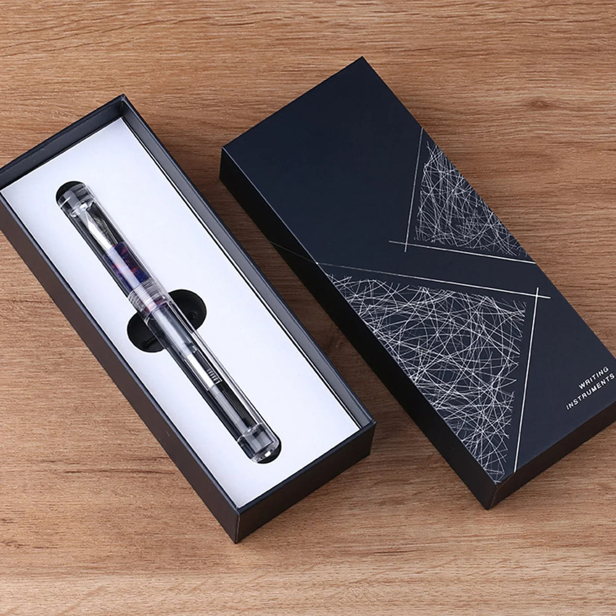 Majohn Fountain Pen Transparent Eyedropper Ef F