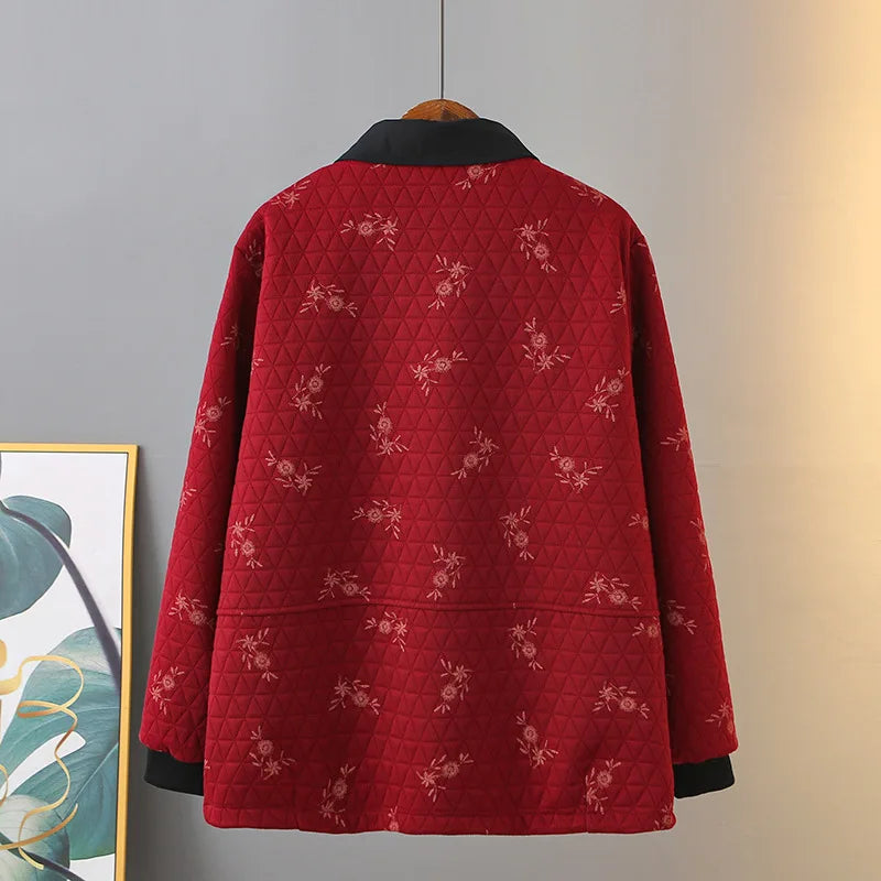Womens Autumn Winter Quilted Jacket Casual Clothing Long