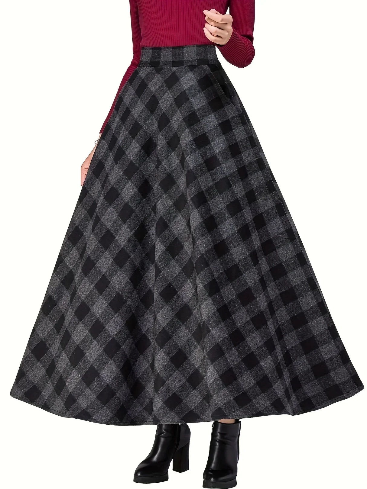 Four Season Versatile New Patchwork Plaid Fashionable And