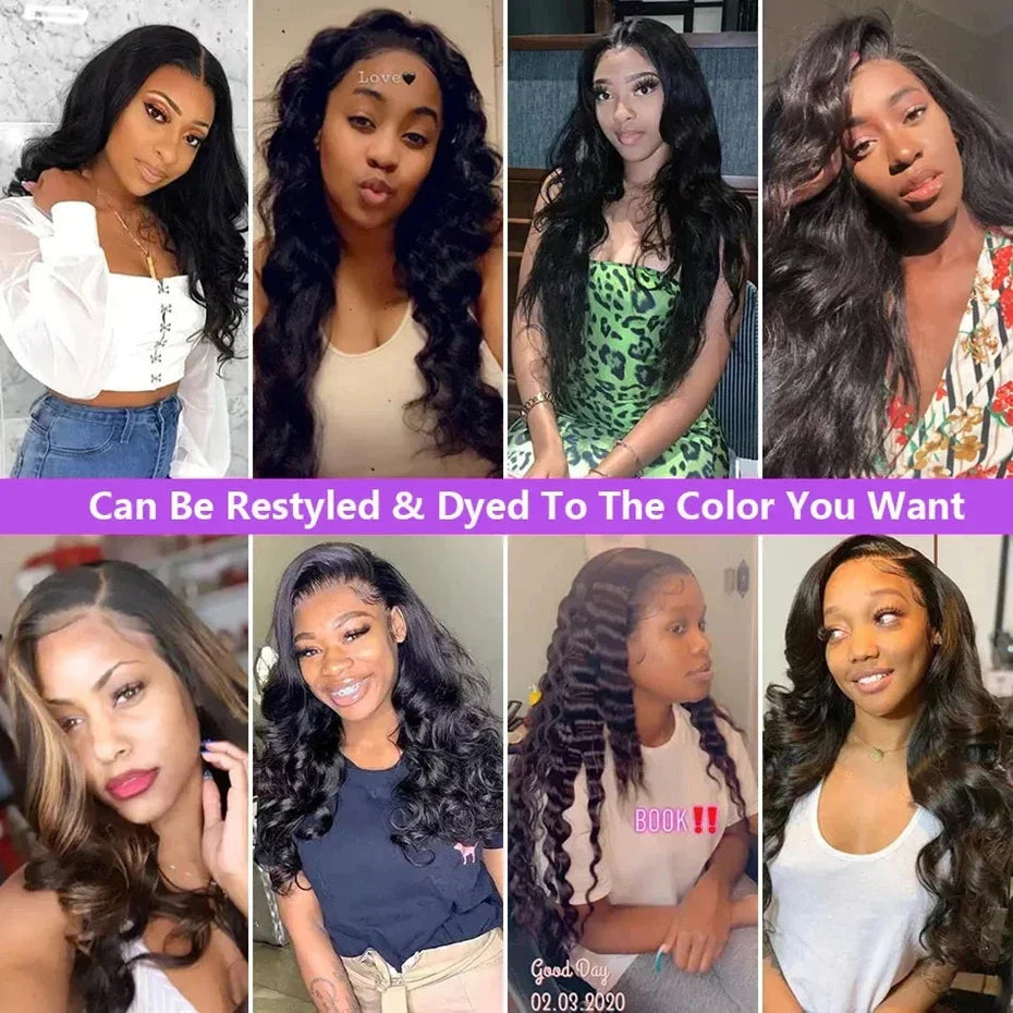 Body Wave Lace Wig Human Hair Pre Plucked