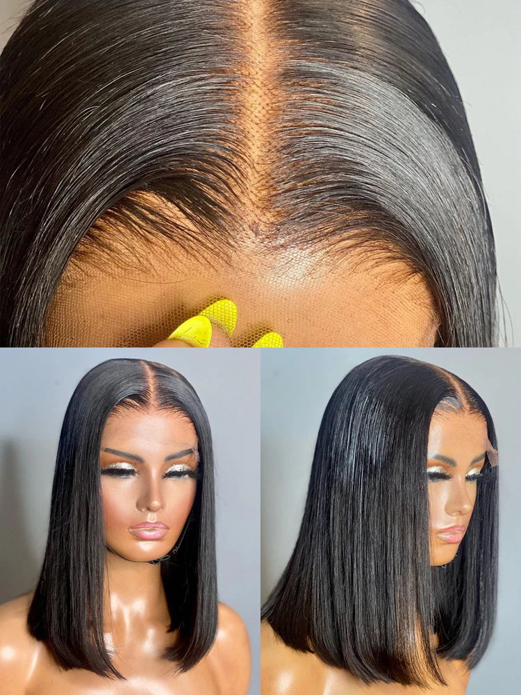 Lace Front Human Hair Wig Transparent Lace