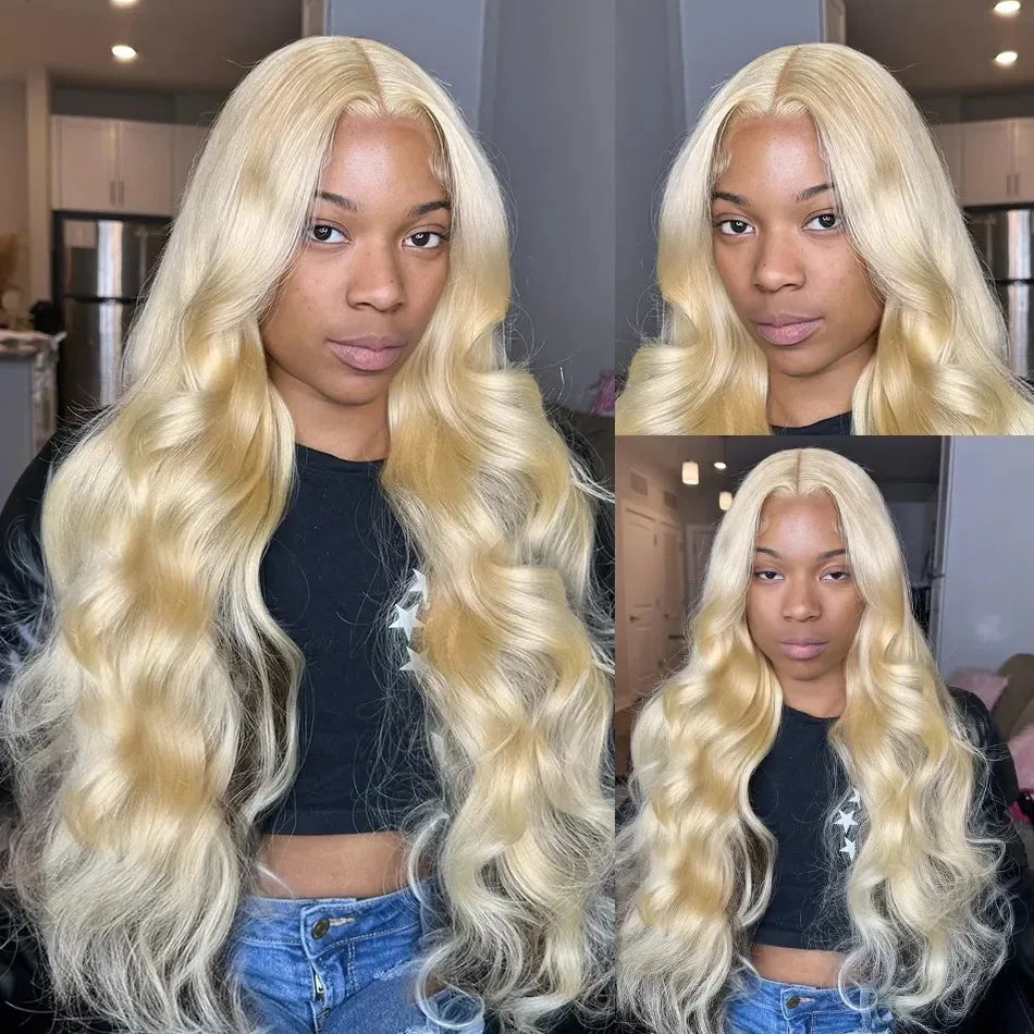 Lace Frontal Wigs Human Hair Blonde 13X4 13X6