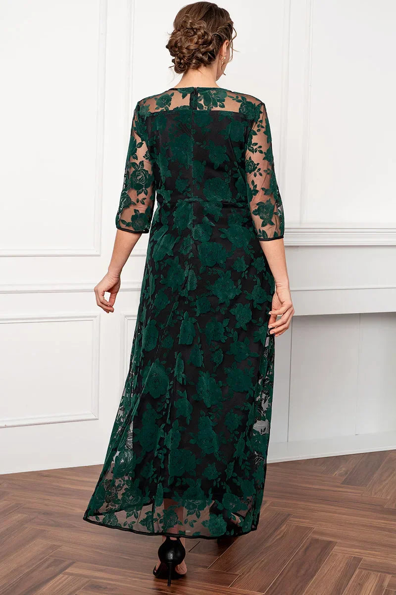Women Dress Mother Of The Bride Green Rose