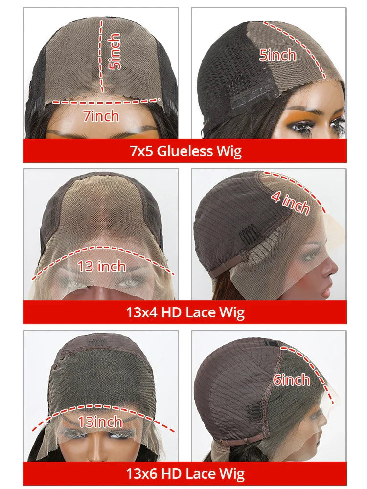Inch Transparent 13X4 13X6 Hd Straight Lace Front