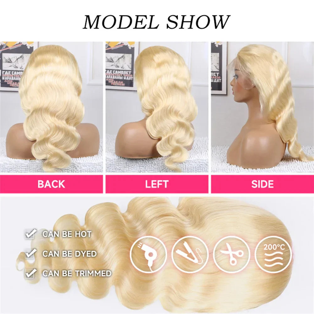 Hd Lace Frontal Wig Transparent Honey Blonde Body